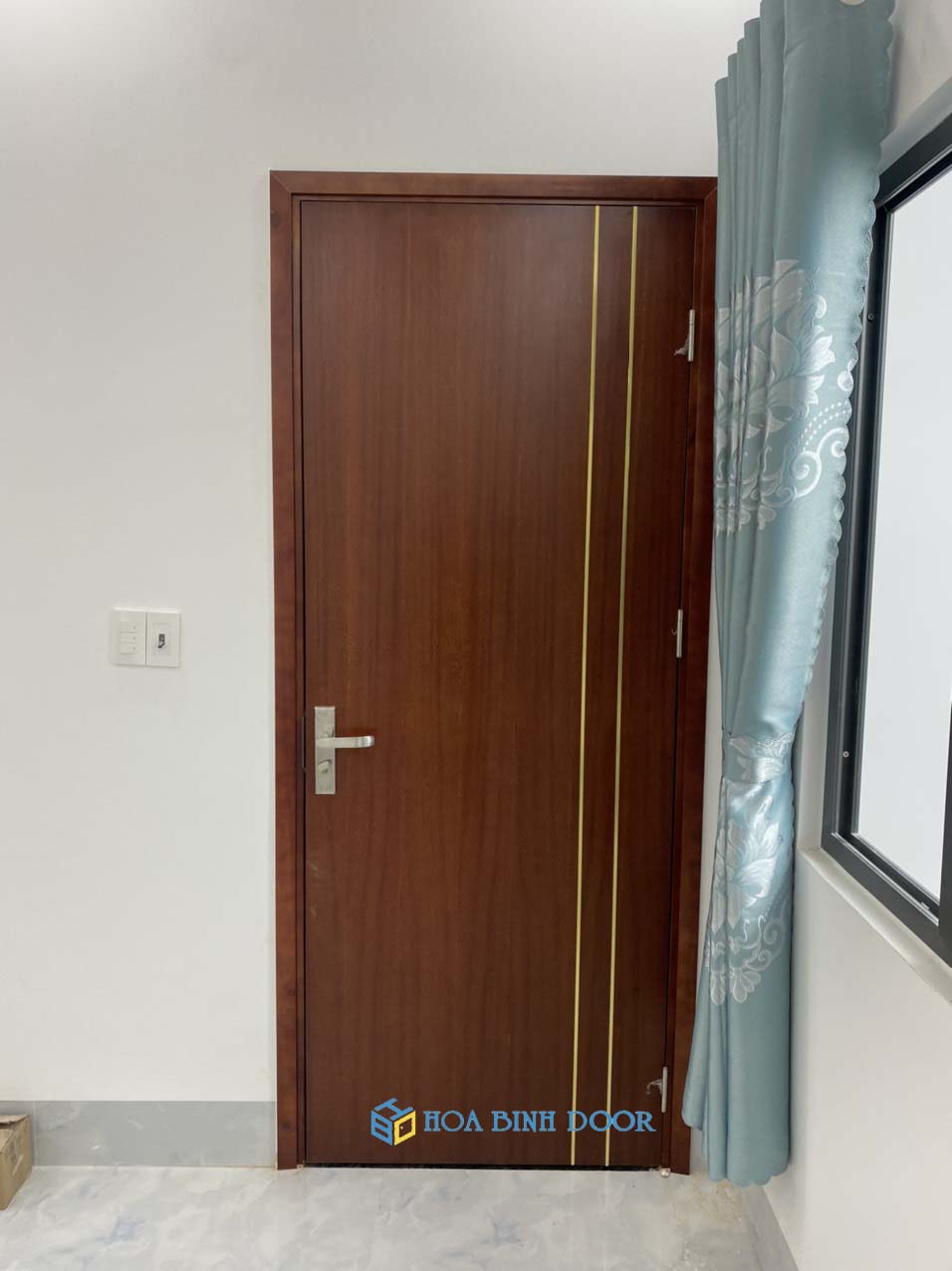 Nội, ngoại thất: Cửa gỗ HDF veneer tại Tân Phú | cửa phòng ngủ giá rẻ Cua-go-HDF-veneer-7