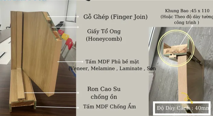 Cửa gỗ MDF Melamine tại Quận 5